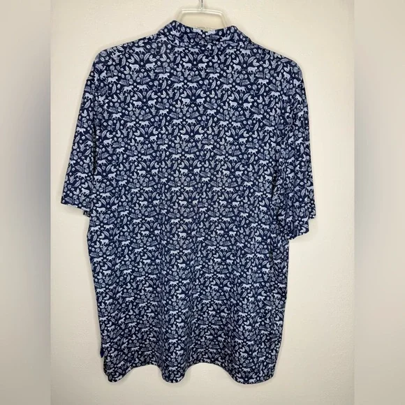 RLX Ralph Lauren Classic Performance Polo Shirt Animal Print Size XL - Picture 2 of 9